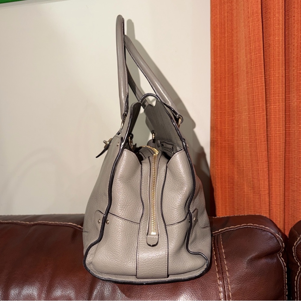 🔥🔥🔥Coach Mercer 30 Gray Leather Satchel Handbag - Picture 3 of 14